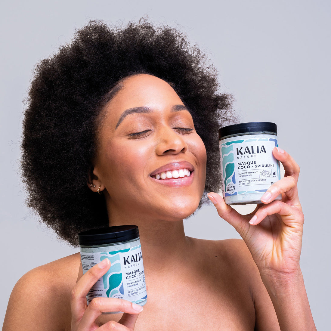 Kalia nature Masque capillaire coco spiruline Routine hydratation et protéine||Kalia nature Masque capillaire coco spiruline Routine hydratation et protéine