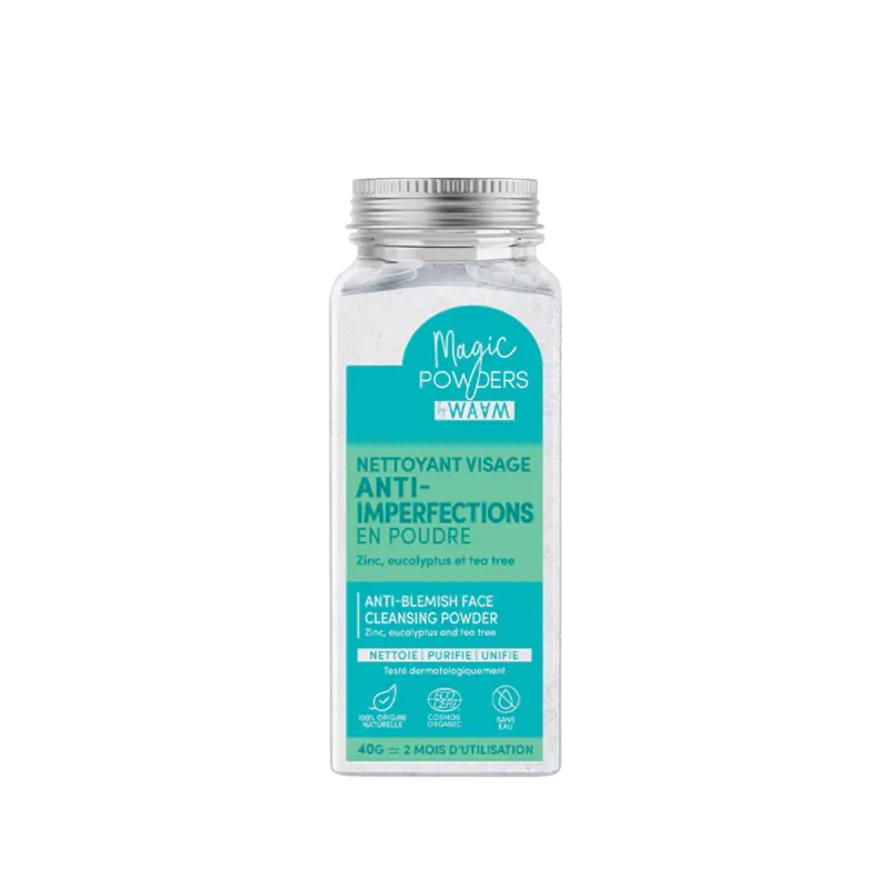 Nettoyant visage anti-imperfections en poudre
