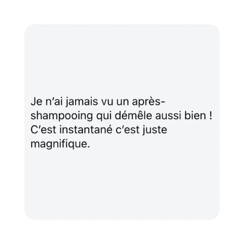 Après shampoing démêlant