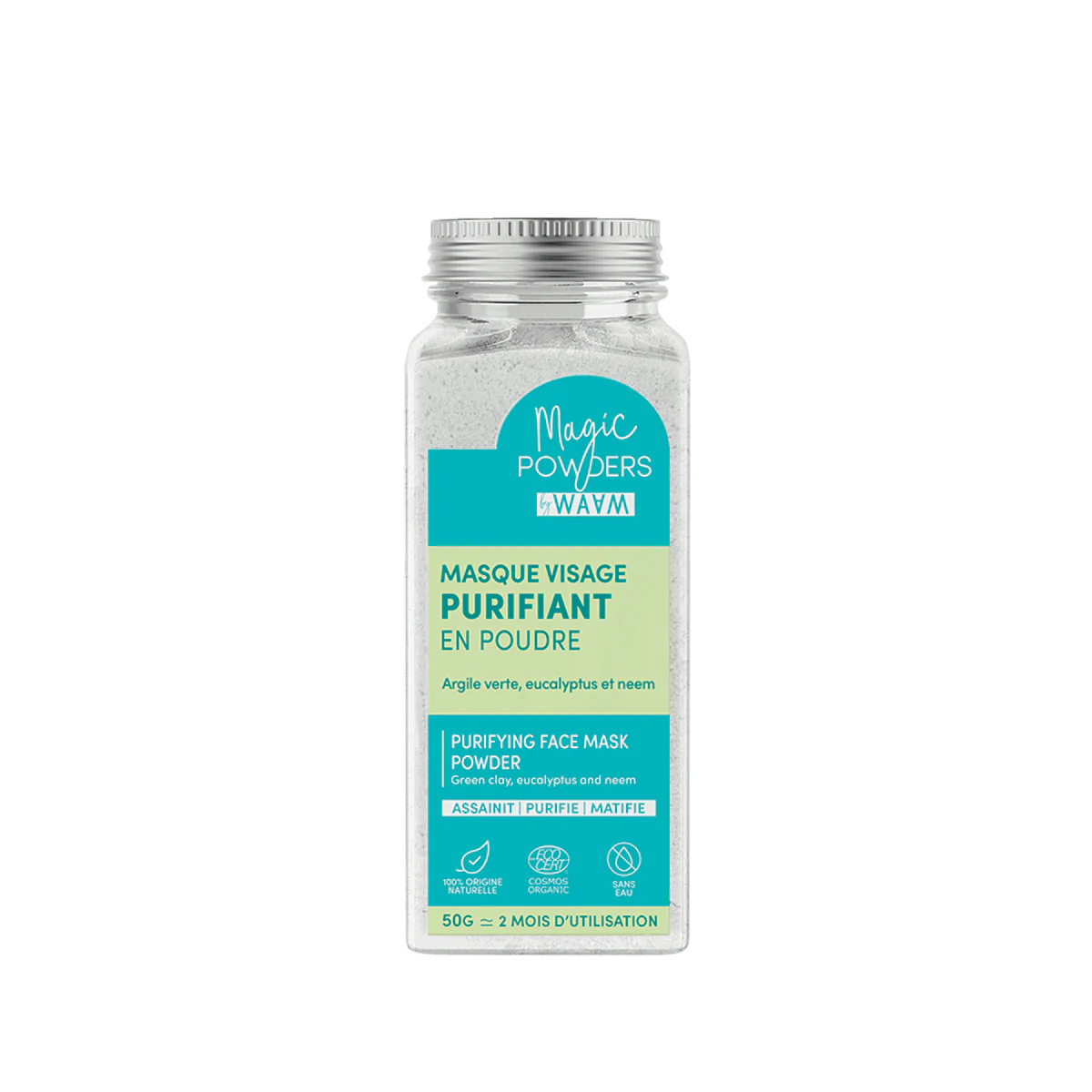 Masque visage purifiant en poudre
