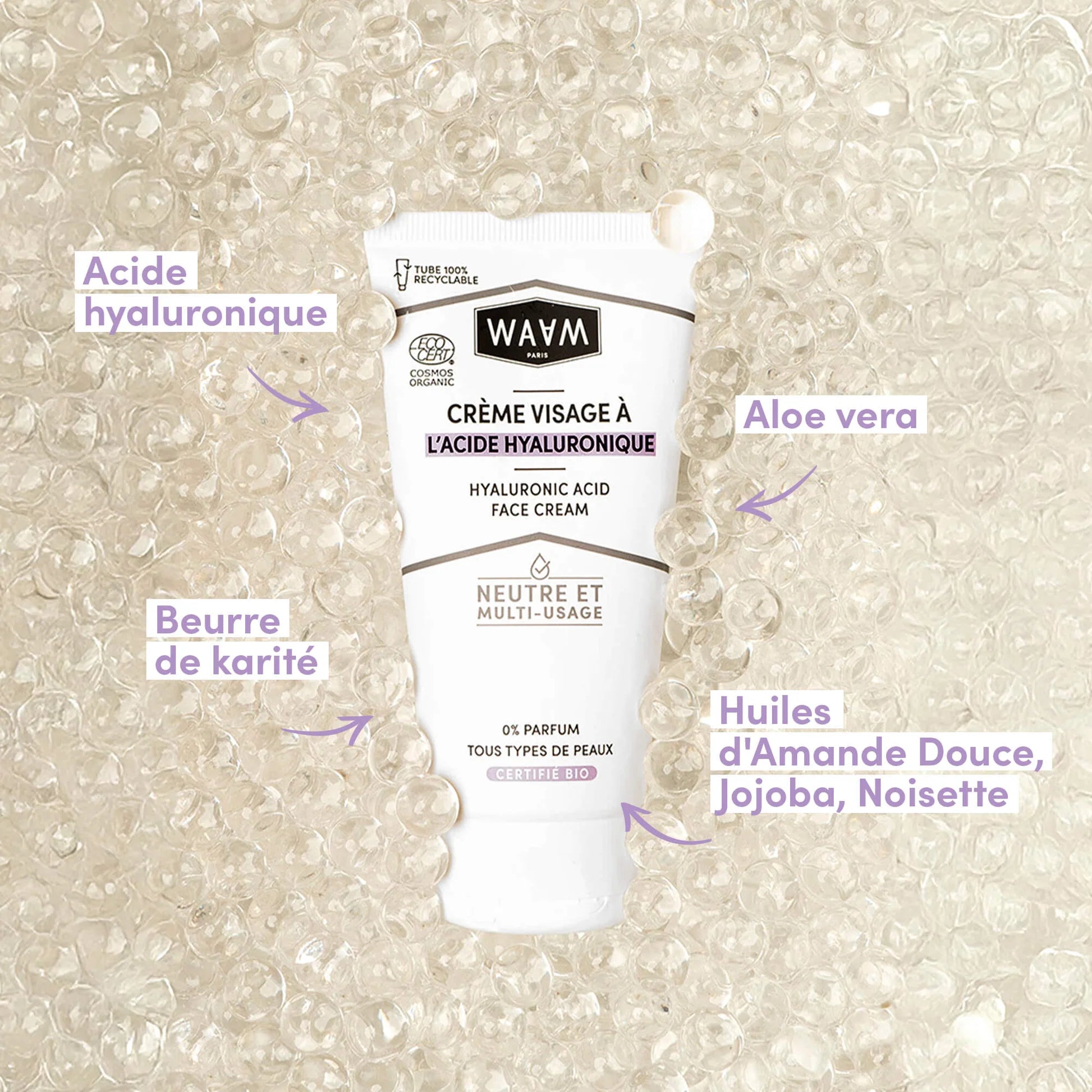 Routine hydratante à l’acide hyaluronique