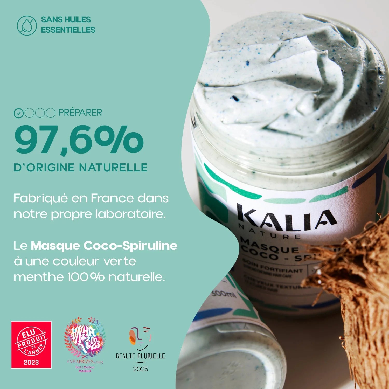 Masque capillaire Coco Spiruline