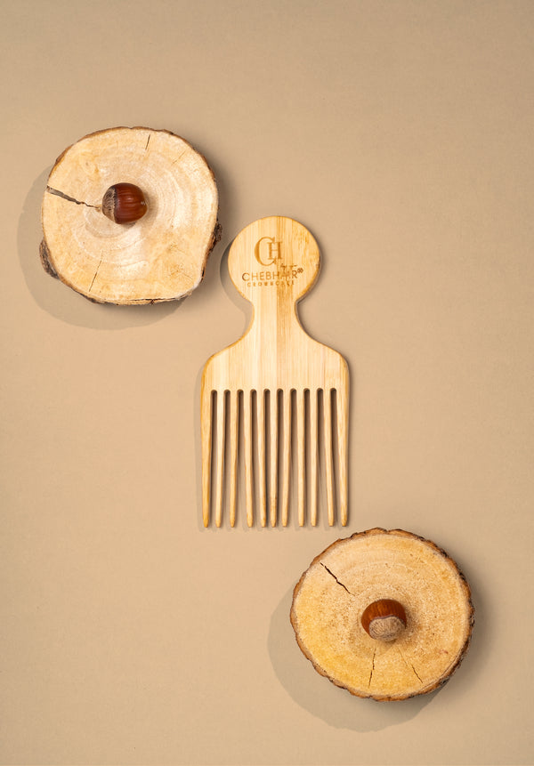 Peigne afro en bambou