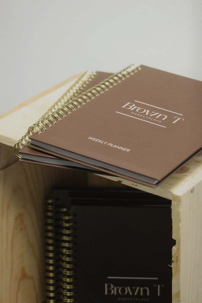 Weekly planner Brown T A5