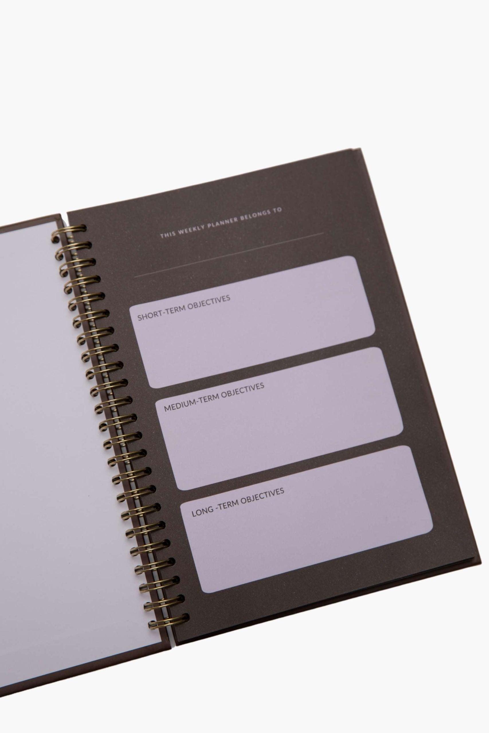 Weekly planner Brown T A5