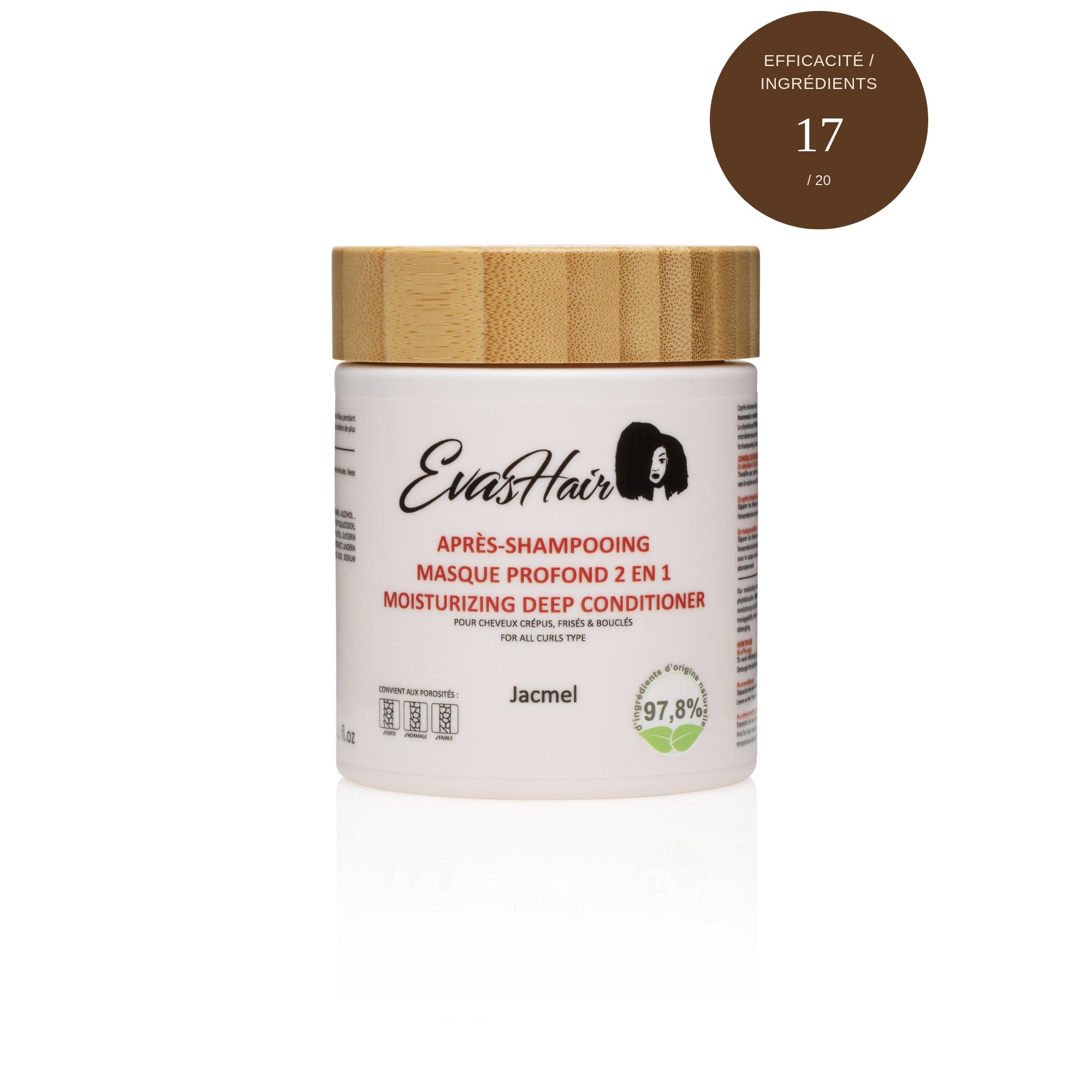 Après shampoing naturel - masque profond 2 en 1