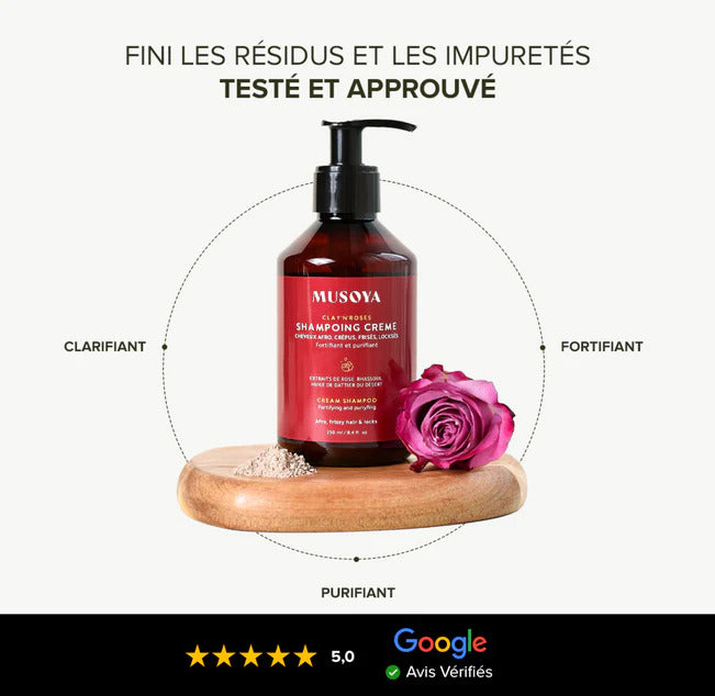 Shampoing purifiant au rhassoul
