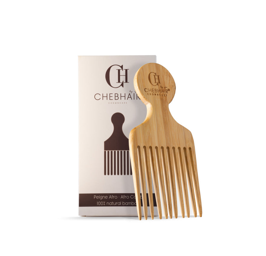 Peigne afro en bambou