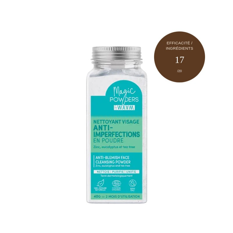 Nettoyant visage anti-imperfections en poudre