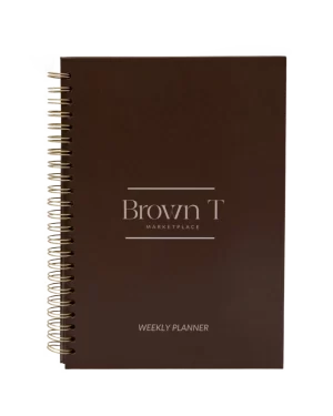 Weekly planner Brown T A5
