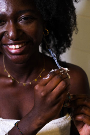 Après shampoing cheveux crépus